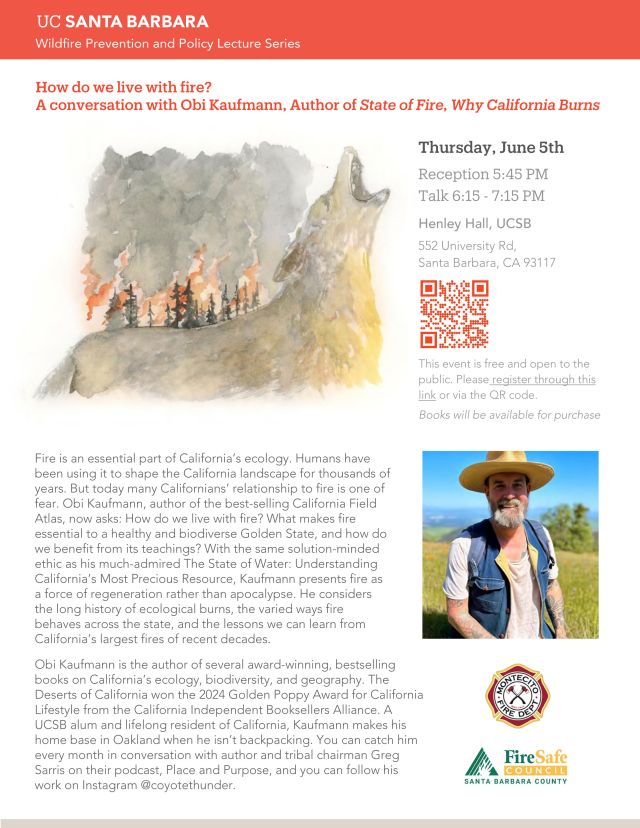 Poster describing the upcoming talk by Obi Kaufmann